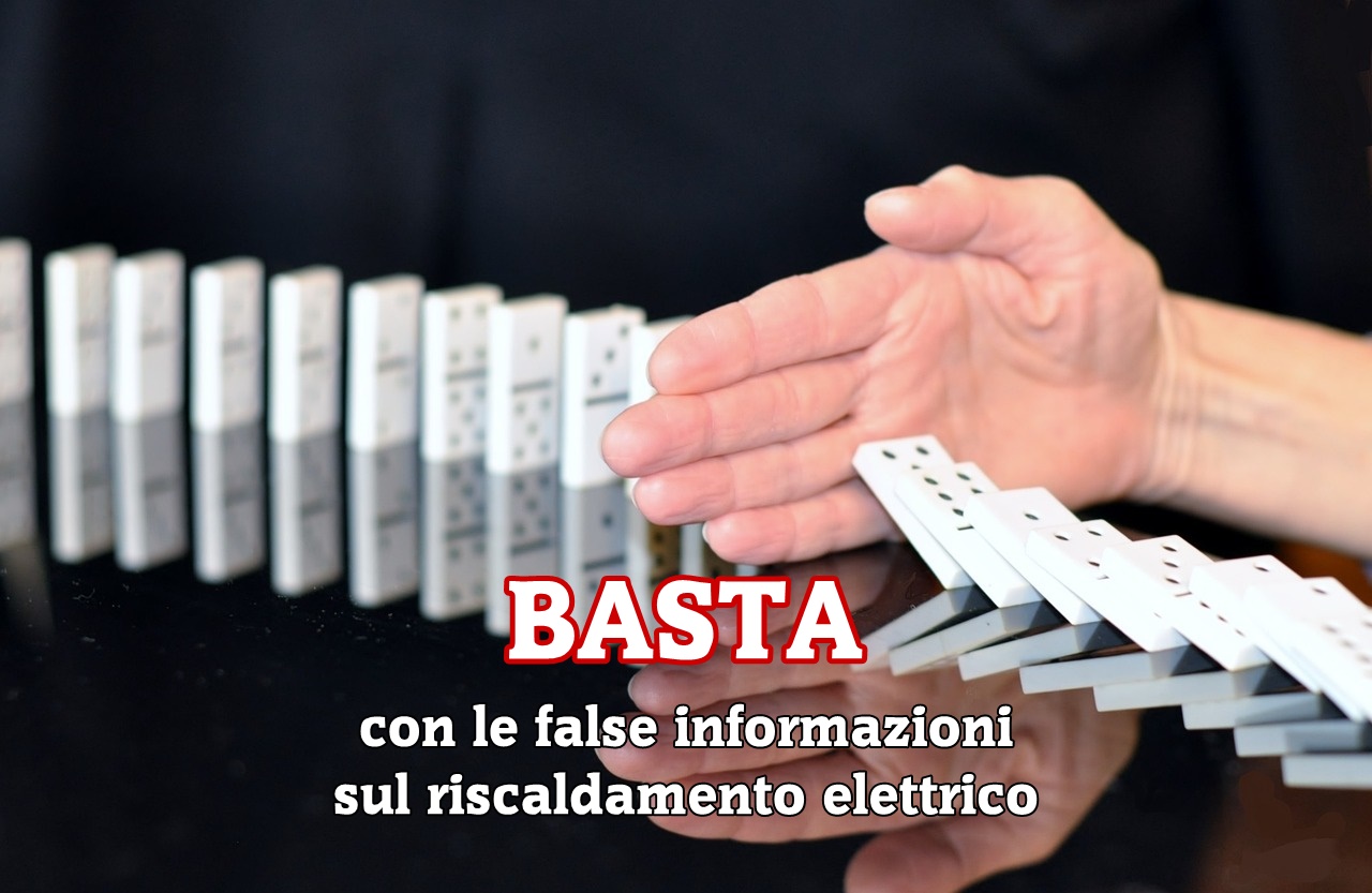 stop fake news sul riscaldamento elettrico